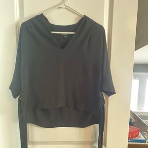 Topshop Black V-Neck Blouse